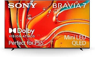 BRAVIA 7 75 Inch, Mini LED XR QLED, Perfectly balanced for movies, PS5 gaming & sports, 4K HDR Smart TV, Google TV), 2024 UAE Model