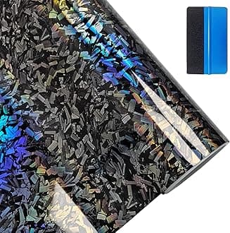 NewL Forged Carbon Fiber Chameleon Vinyl Wrap Sticker Free Bubble Air Release...