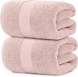 Luxury Bath Sheet Towels Extra Large | Highly Absorbent Hotel spa Collection Bathroom Towel | 35x70 Inch | 2 Pack (Pink)