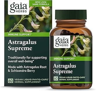 Gaia Herbs Astragalus Supreme, 60 Vegetarian Liquid Capsules
