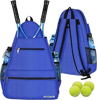 ACOSEN Tennis Bag Tennis Backpack - Large Tennis Bags for Women and Men to Hold Tennis Racket,Pickleball Paddles, Badminton Racquet, Squash Racquet,Balls and Other Accessories