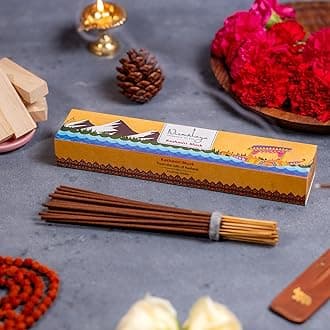 Nirmalaya Kashmiri Musk Incense Sticks Agarbatti | Organic Incense Sticks | 100% Natural and Charcoal Free Agarbatti Sticks for Room (40 Sticks in a Pack) Floral Fragrance