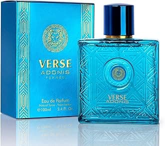 Verse Adonis Eau De Parfum for Men 3.4 Fl. Oz. 100ml Men's Perfume Refreshing Combination of Woody Floral & Fruity Scents - Masculine Scent Lasts All Day A Gift for Any Occasion
