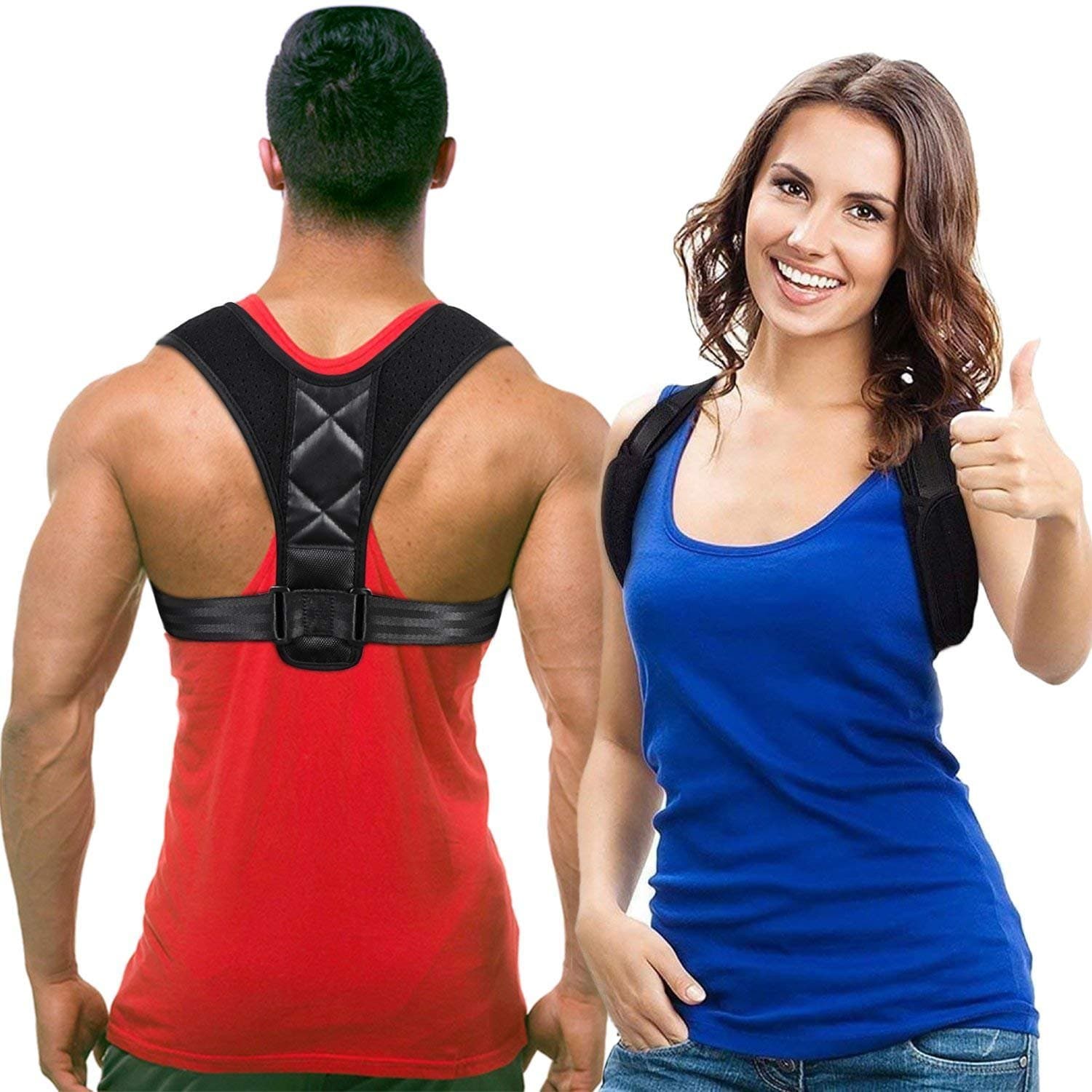 Back Posture Corrector Adjustable Posture Support Back Upper Brace for Men & Women