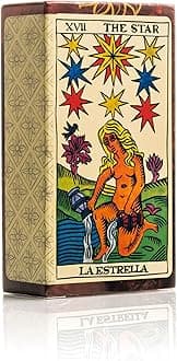 Fournier Spanish Tarot Deck, 78 Beautifully Illustrated Cards for Readings, Guidebook Included