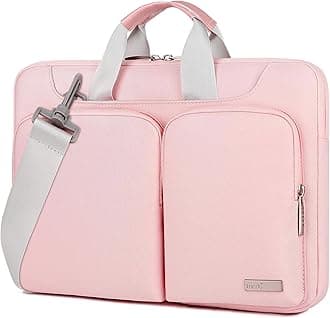 [Lacdo] 360° Protective Laptop Sleeve Case for 13" New MacBook Air M4 A3240 2025, M3 A3113, M2 A2681, M1 A2337 A2179 A1932 2024-2018|13" MacBook Pro M2 M1 A2338 A2251 A2289 Computer Bag, Pink