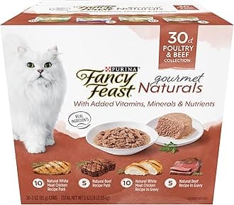 Purina Wet Cat Food Variety Pack Gourmet Naturals - (30) 3 oz. Cans