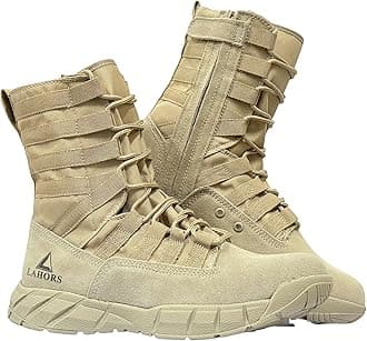 Lightweight Military Tactical Combat Boots Men Outdoor Hiking Desert Army Boots Breathable Male Jungle Shoes Man Side Zipper