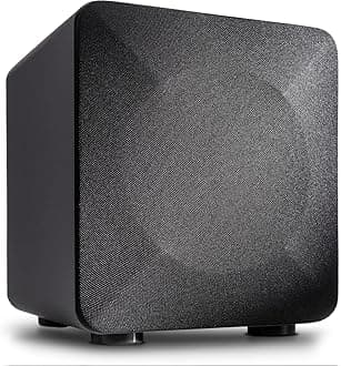 Audioengine S6 210W Compact Powered Subwoofer with Powerful Bass in a Small Package - For Gamers, Music Lovers, Movie Buffs - Grey