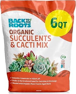 Back to the Roots 100% Organic, All-Purpose Soil, for Indoor and Outdoor Plants, Succulents, Flowers, and Vegetables