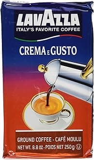 Crema e Gusto Ground Coffee, Italian Espresso, 8.8-Ounce Brick
