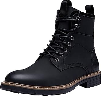 VosteyMens Boots Motorcycle Casual Boots for Men Waterproof Chukka Boots Mens