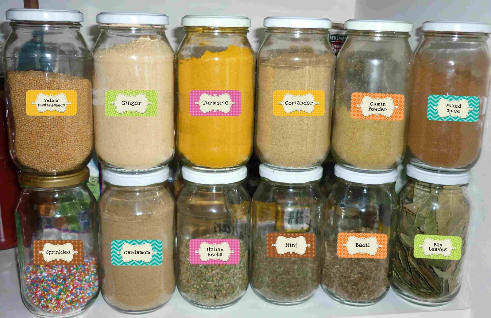 Smile Labels Kitchen Label Pack (Multicolour)- 50