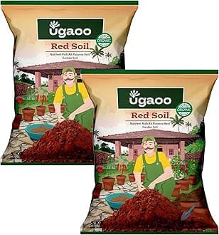 UGAOO Garden Red Soil for All Vegetables, Fruits, Flowers, Trees shrubs, and House Plants - 10 Kg