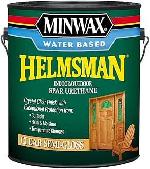 Minwax 710510000 Water Based Helmsman Spar Urethane, Gallon, Semi-Gloss