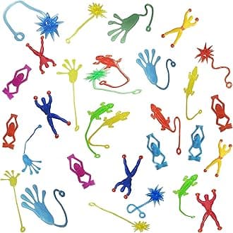 PPXMEEUDC Multi-Color and Multi-Style Stretchy Sticky Toys Funny Sticky Hand Toys for Kids Party Favors