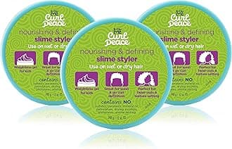Just For Me Nourishing & Defining Slime Styler (3 Pack). Children’s weightless hair gel perfect for wash and go curl definition or texture setting. 12oz.