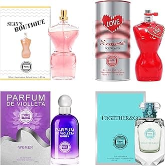 Hybrid & Company Women's 4 Pcs Love Romance Sean'S Boutique Violleta Women Together & Go Perfume Natural Spray Fresh Fragrance