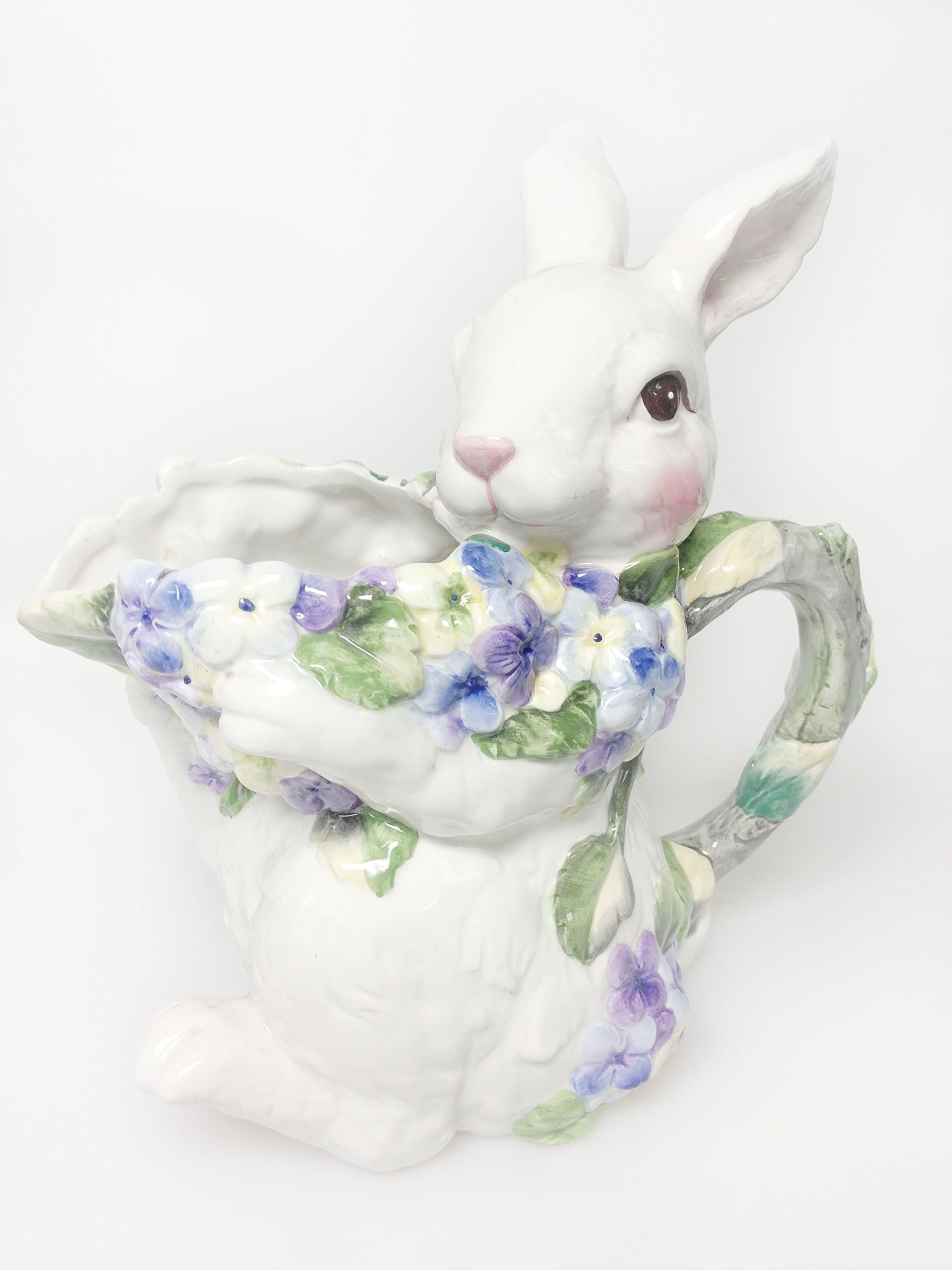 Ceramic Bunny Water Pitcher