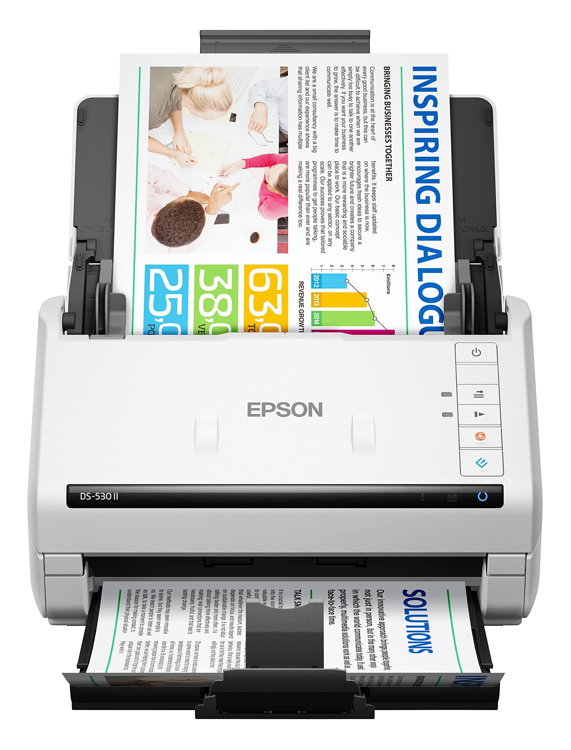 DS-530 II Color Duplex Document Scanner for PC and Mac with Sheet-fed, Auto Document Feeder (ADF)