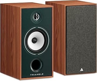triangle - Hi-Fi Borea BR04 - Bookshelf Speaker - Power handling 110W - Output 91 dB/W/m - Surround Compatible for Home Cinema - 220 x 425 x 314 mm - Green (Pair)
