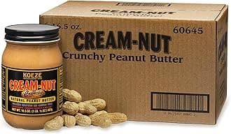 Case of Cream Nut Crunchy Peanut Butter - (6 Jars)