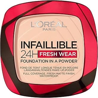 L'Oréal Paris - Long-lasting Powder Foundation - Waterproof - Infallible 24H Fresh Wear - Shade: Pink Sand (180) - 53 g