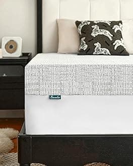 Mattress Topper Small Double Bed, 4Inch Small Double Mattress Topper for Back Pain Relief