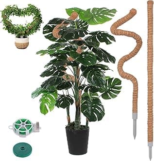 - 2 Pack Moss Pole, 28 Inch Monstera Plant Support, Moss Poles for Climbing Plants Indoor DIY, Coco Coir Plant Pole Moss Plant Stick Support Stake Kit for Potted Plants, Pothos, Philodendron
