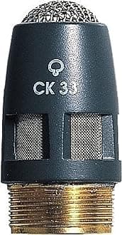 AKG Pro Audio CK33 High-Performance Hypercardioid Condenser Microphone Capsule, Grey