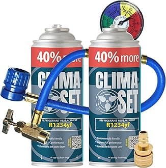 ClimaSet R1234yf air conditioning refill - r1234yf air conditioning gas - 2x2...
