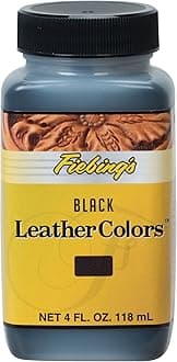 angelus Fiebing's LeatherColors Water Based Leather Paint for Shoes, Boots, Belts, Bags, Furniture, 4oz