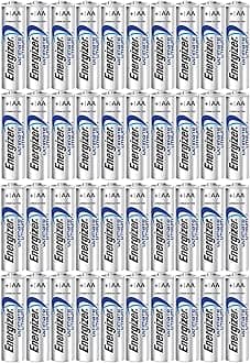 Energizer 40AA Ultimate Lithium Long Lasting Leakproof Batteries