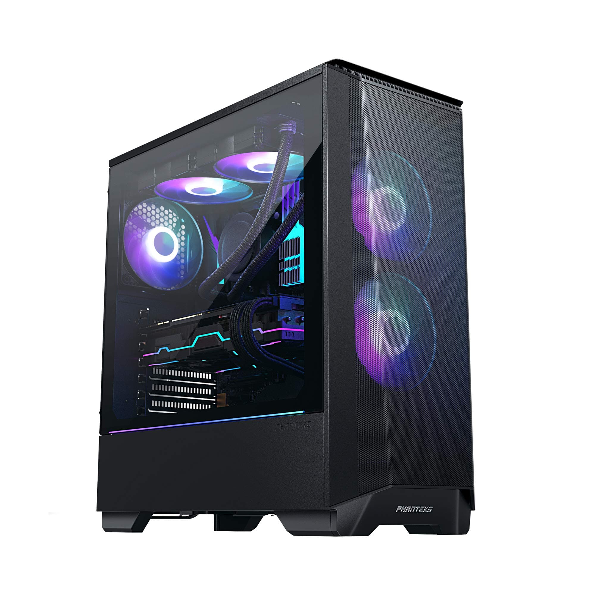 Phanteks (Ph-Ec360Atg_Dbk01) Eclipse P360A Ultra-Fine Performance Mesh, Mid-Tower Case, Tempered Glass, Digital-RGB Lighting, Black