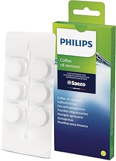 Versuni Philips CA6704/10 Coffee Oil Remover, 6 Tablets for Philips, Saeco and Other Fully Automatic Coffee Machines[Amazon-developed Certification] Compact by Design