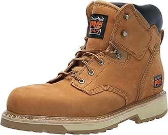 Men's Pit Boss 6 Inch Soft Toe Industrial Work Boot, Wheat-2024 New, 14 W