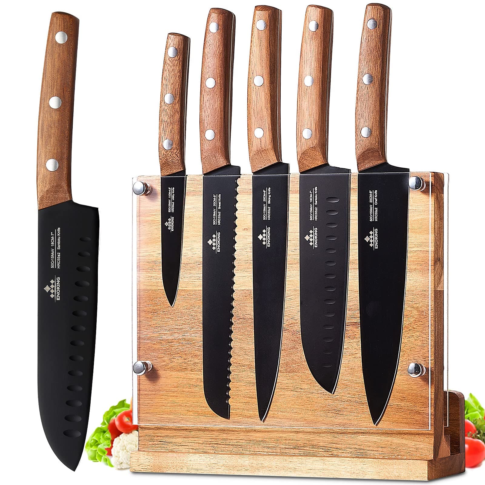 6 Pieces Knife Block Set