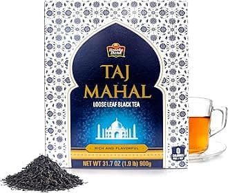Brooke Bond Taj Mahal | Loose Tea | Premium Quality | Indian Black Tea | Authentic Indian Chai Blend | Suitable for Milk | Refreshing Flavor | 900 Grams (Pack of 1)