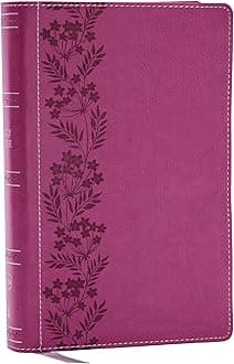 Holy Bible: New King James Version, Pink, Leathersoft, Personal Size Large Print Reference Bible, 43,000 Cross References, Red Letter, Comfort Print Imitation Leather – Large Print, 5 December 2023
