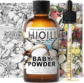 HIQILI Baby Powder Fragrance Oil - for Body Oils, Laundry Detergent, Candle, Perfumes & Soap Making, and Home Diffusers Use - 1 Fl Oz