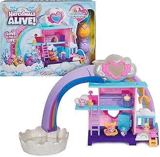 Alive Hatchi-Nurserie Playset – Play Universe for Figures – 4 Eggs 4 Figures to Collect & 13 Accessories – To Break Out With Water – Baby Theme – Children's Toy 3 Years and Above