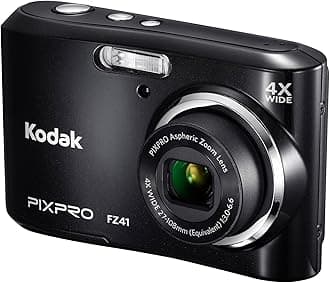 PIXPRO Friendly Zoom FZ41 16 MP Digital Camera with 4X Optical Zoom and 2.7" LCD Screen (Black)