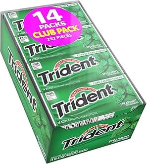 Gum, Spearmint, 18-Piece Packs (Pack of 12)