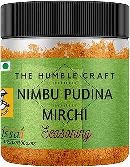 The Humble Craft Nimbu Pudina Mirchi Seasoning - Chutney, Makhana, Peanuts, Roll, Kebab - 100gm