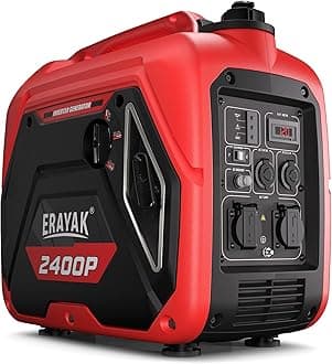 2400W Portable Inverter Generator for Home Use, Super Quiet Small Generator for Camping Outdoor Emergency Power Backup, Gas Powered Engine, EPA, ECO Mode