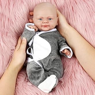 Vollence 12 inch Full Body Silicone Baby Doll Boy Lifelike Reborn Doll Surprice Children Anti - Stress - Boy