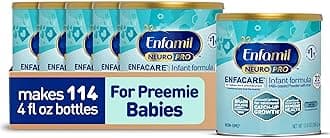 NeuroPro EnfaCare High Cal Premature Baby Formula Milk-Based with Iron, Brain-Building DHA, Vitamins & Minerals for Immune Health, Powder Can, 13.6 Oz (6 Count)