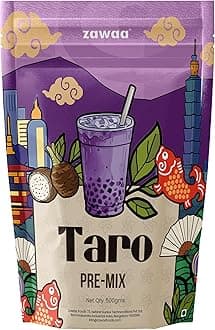 ZAWAA Foods Taro Powder 500g | Bubble Tea & Dessert Flavoring | Perfect for Ice Cream, Bubble Tea, Smoothies, Falooda, Puddings, Cakes, Froyo, Milkshakes & Coffee