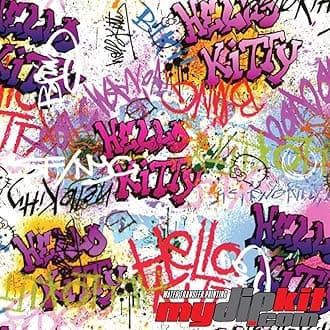Water Transfer Printing Film - Hydrographic Film - Hydro Dipping - Hello Kitty Graffiti LL-121-A