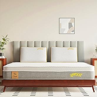 SleepyCat Cloud Mattress | Hotel-Like Quilted EuroTop with Memory Foam & Latex | No-Motion Transfer Pocket Spring | Pressure Relief & Luxurious Feel | Double Size (78x48x8 Inches)